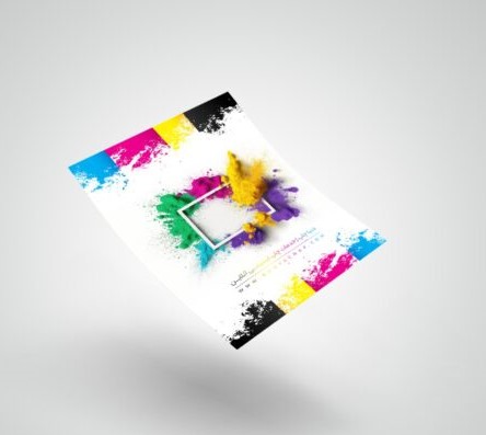 پرینت رنگی گلاسه 200 گرم A5